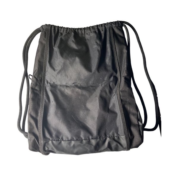 Adidas Thunder Drawstring Sackpack Geometric Black Gym Bag - Picture 2 of 5